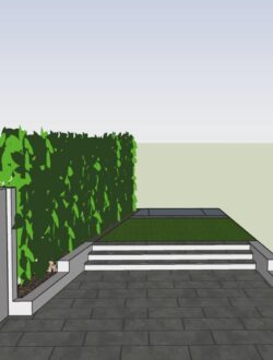 Rickmansworth garden designed and built by Landscapers Hertfordshire – patio, lawn and walling